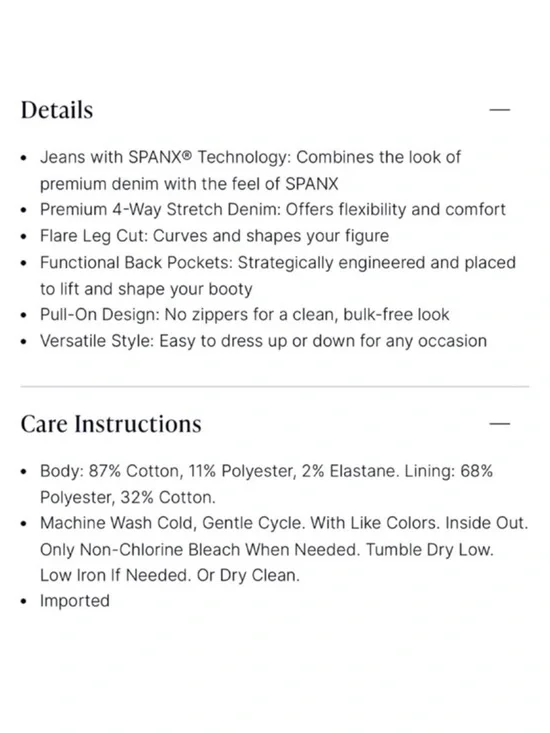 Spanx shapewear clean indigo blue wide bootcut classic trouser jean size medium - Picture 14 of 14